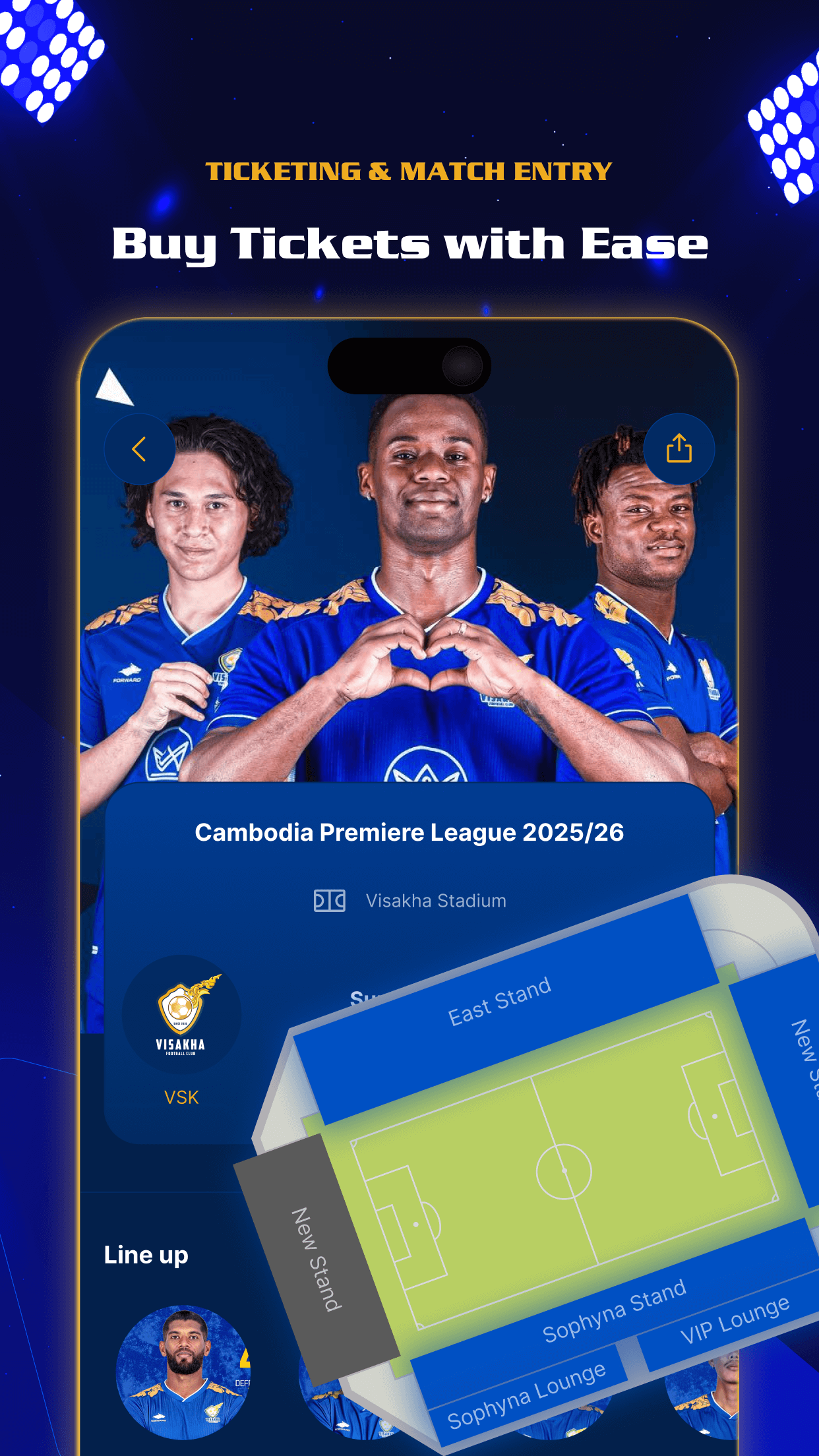 Visakha FC app screenshot